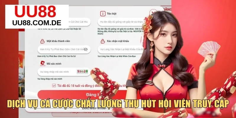 Dịch vụ cá cược chất lượng thu hút hội viên truy cập